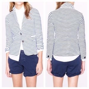 J. Crew Blue Striped Blazer